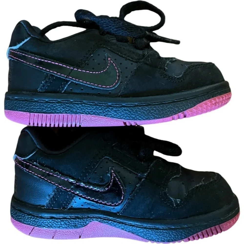 Nike | Toddler Black‎ & Pink Sneakers Lace Ups Athletic Size 5C